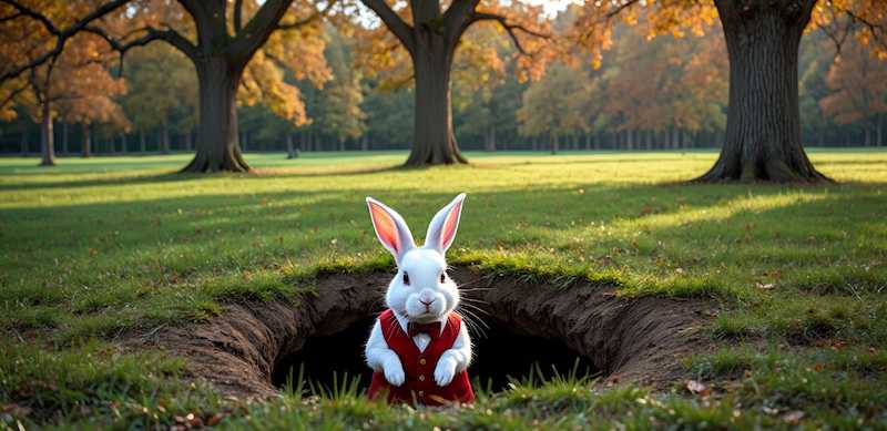 To go down the rabbit hole